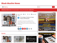Tablet Screenshot of blackmuslimnews.com